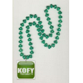 Clover Mardi Gras Beads with Square Light-Up Disk